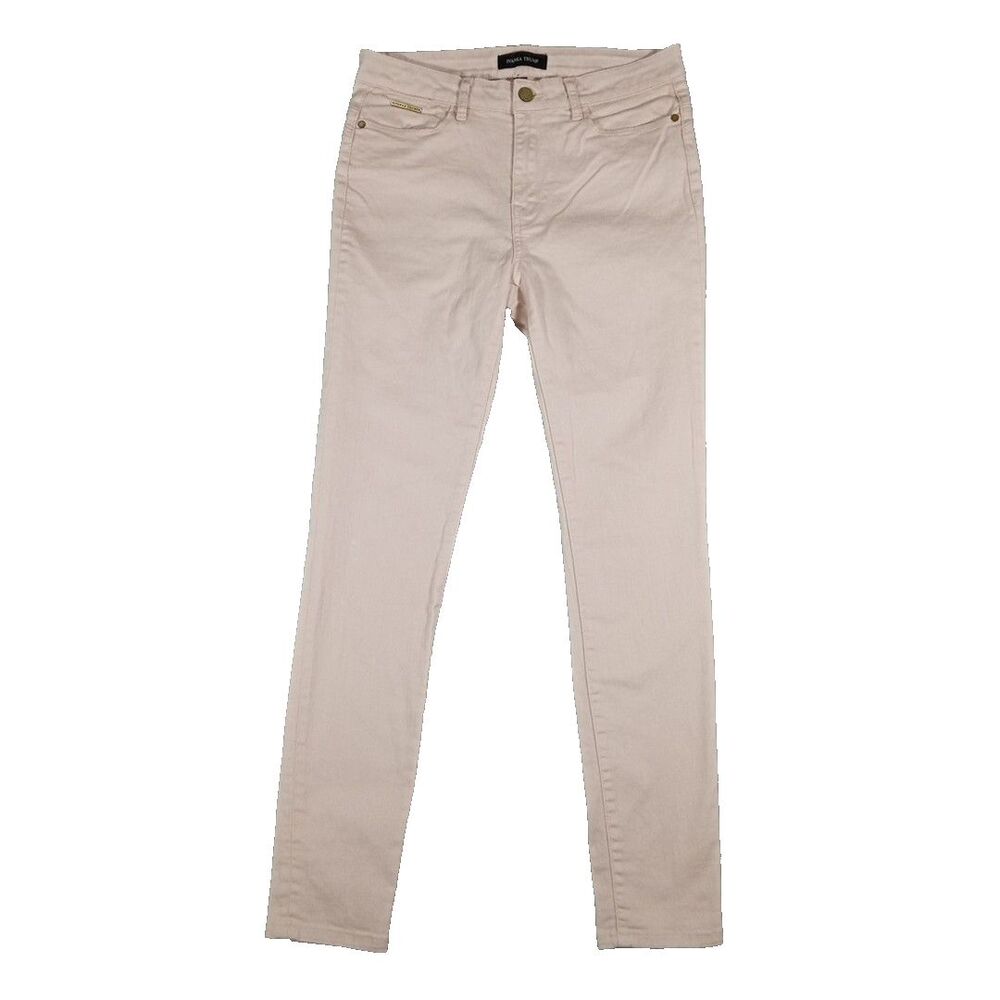 Ivanka Trump Skinny Ankle Jeans Women's Size 30x30 Pink Mid Rise Sculpting RARE